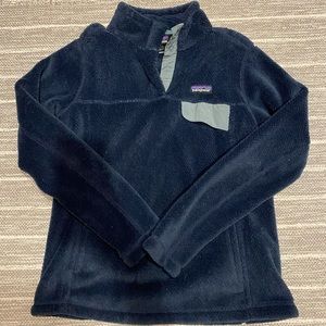 Patagonia Re-Tool Snap-T Fleece Pullover, Navy Blue, Medium